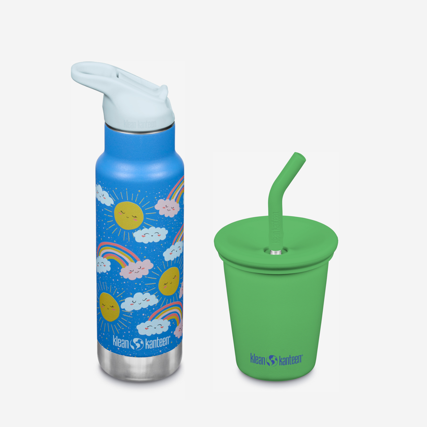 kid-s-sippy-cup-and-water-bottle-set-q8 KK-Kids-SippyCupandWaterBottleSet-VibrantGreen-Rainbows.png