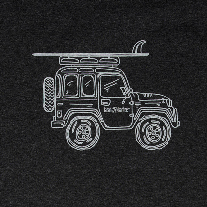 adventure-vehicle-t-shirt-m9 klean_shirt_jeep_front_closeup_lifestyle.jpg